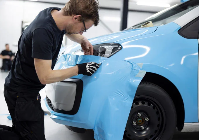 Sky Blue Color Wrapping